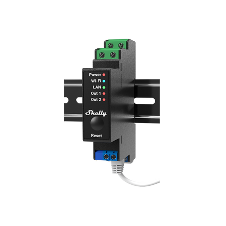 Shelly Pro 2PM - 2 kanałowy sterownik z pomiarem mocy